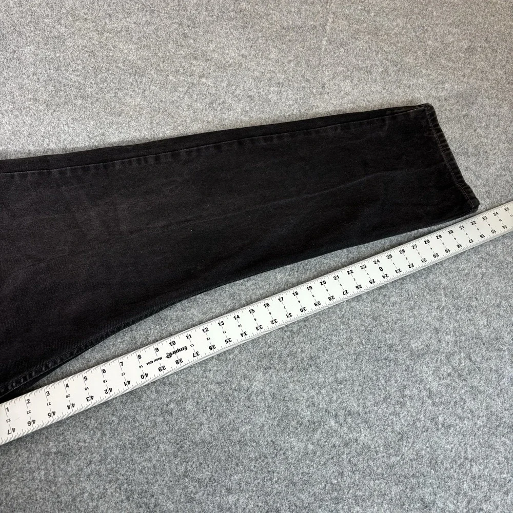 Levi's Jeans Men's 48x34 (44x33) Straight Leg‎ Black Denim Baggy Streetwear